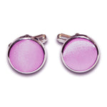 Plain Satin Cufflinks - Silver - Well Dapper