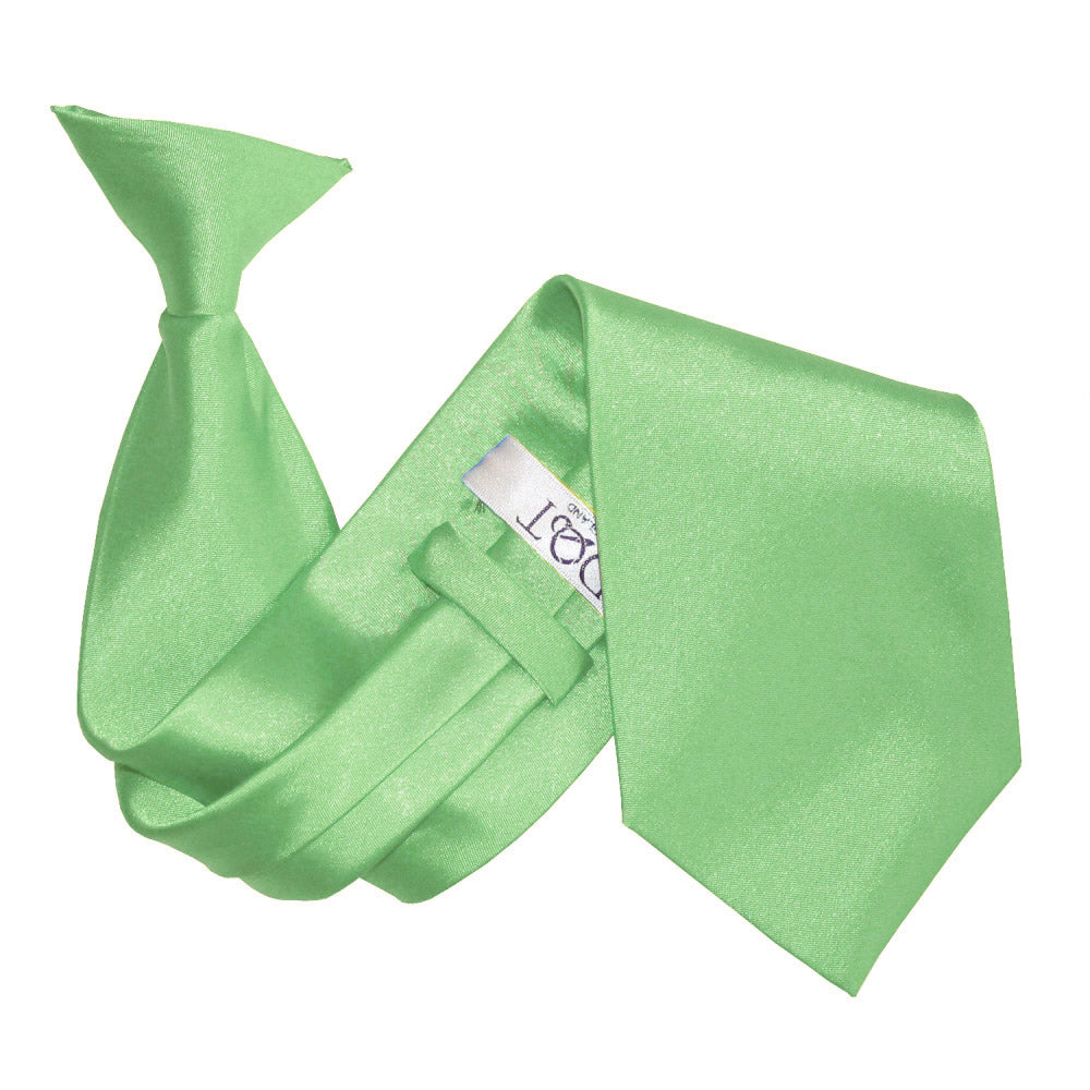 Lime Green Plain Satin Clip