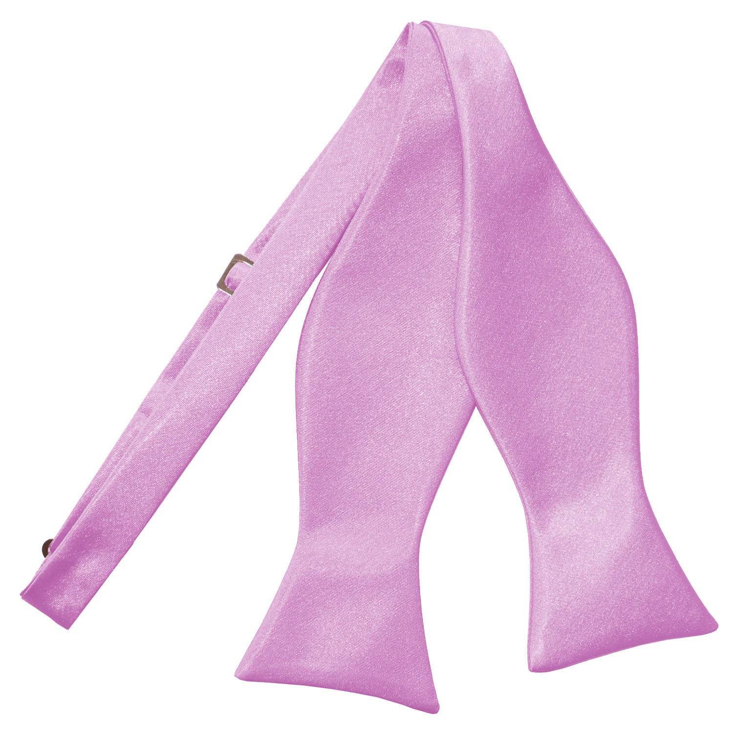 Plain Satin Self-Tie Bow Tie - Baby Pink - Well Dapper
