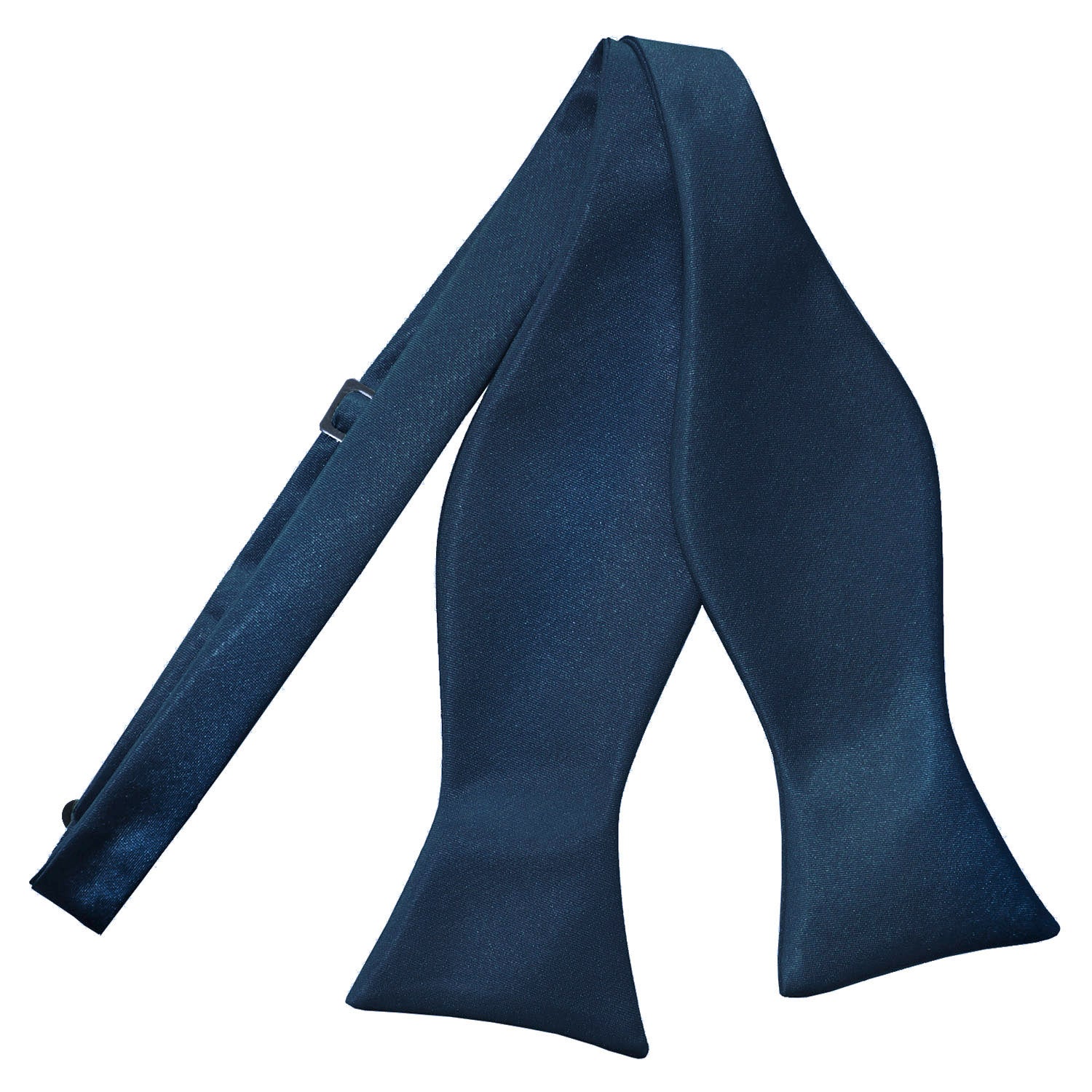 Plain Satin Self-Tie Bow Tie - Royal Blue - Well Dapper