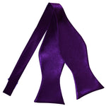 Plain Satin Self-Tie Bow Tie - Champagne - Well Dapper