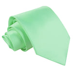 Plain Satin Extra Long Tie - Ivory - Well Dapper