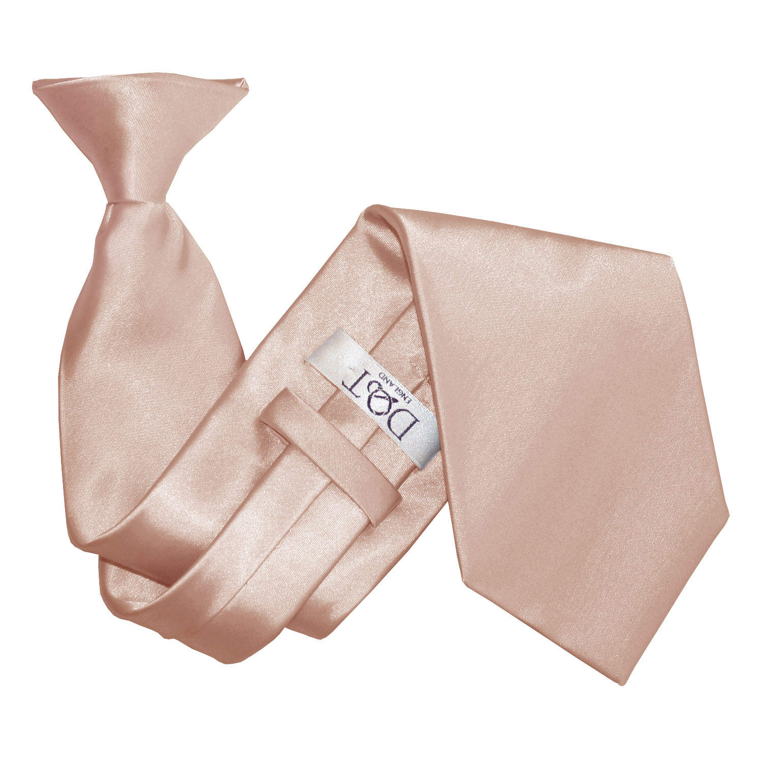 Plain Satin Clip-On Tie - Fluorescent Orange - Well Dapper