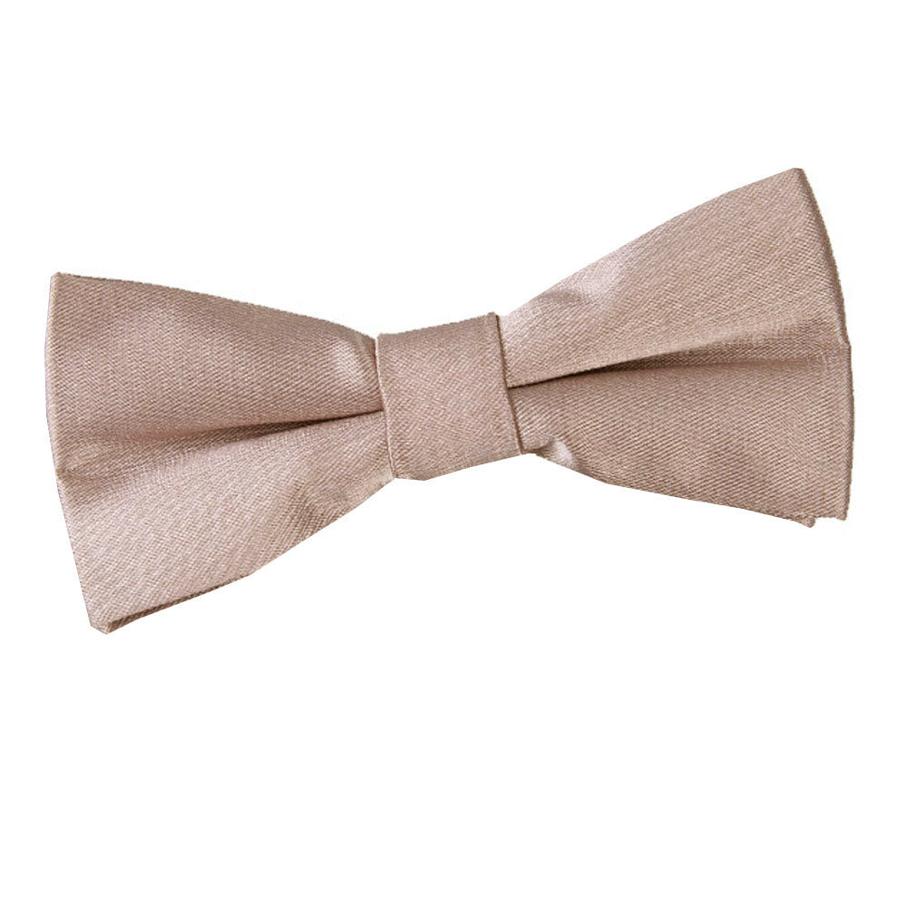 Plain Satin Pre-Tied Bow Tie - Boys - Ivory - Well Dapper