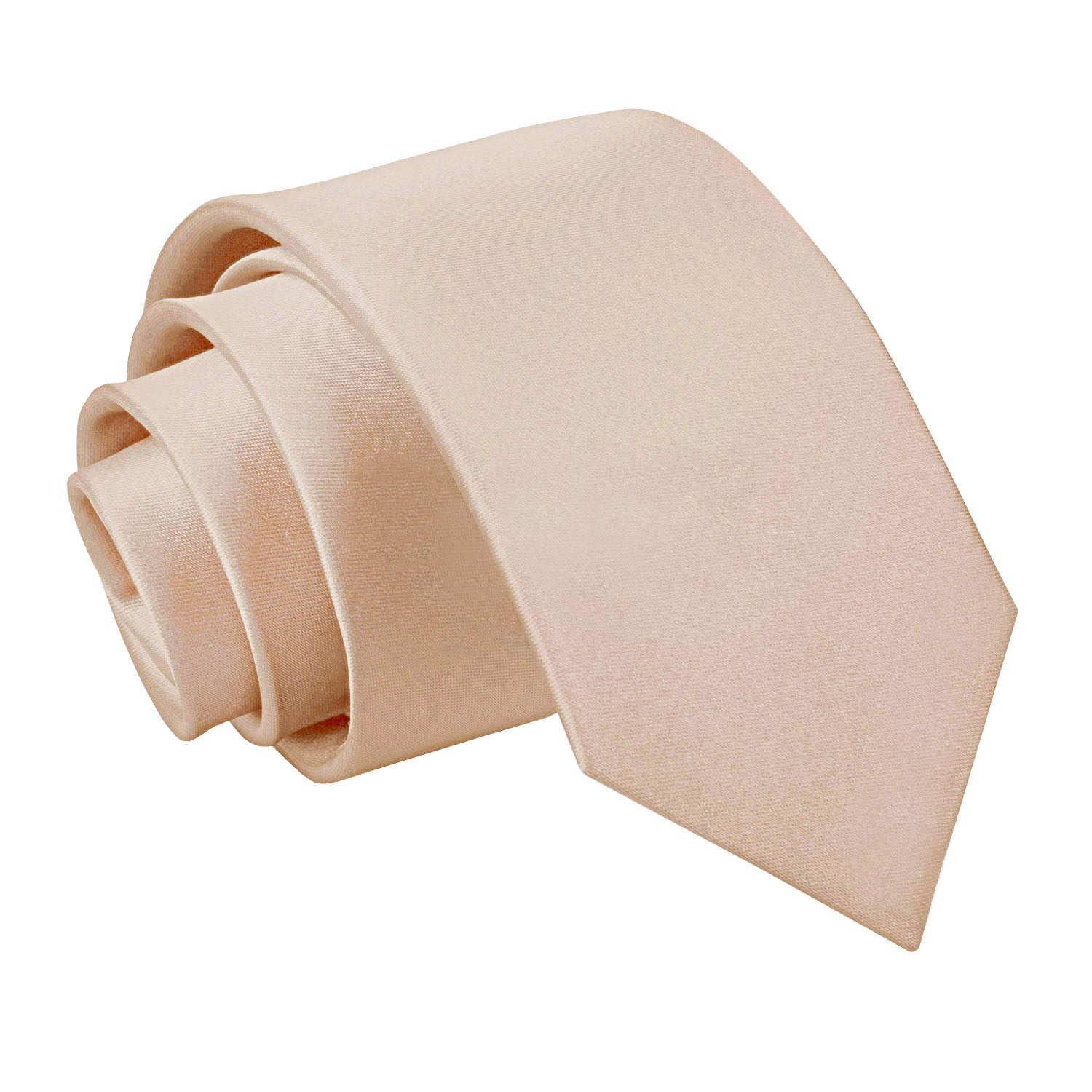 Plain Satin Classic Tie - Boys - Marigold - Well Dapper