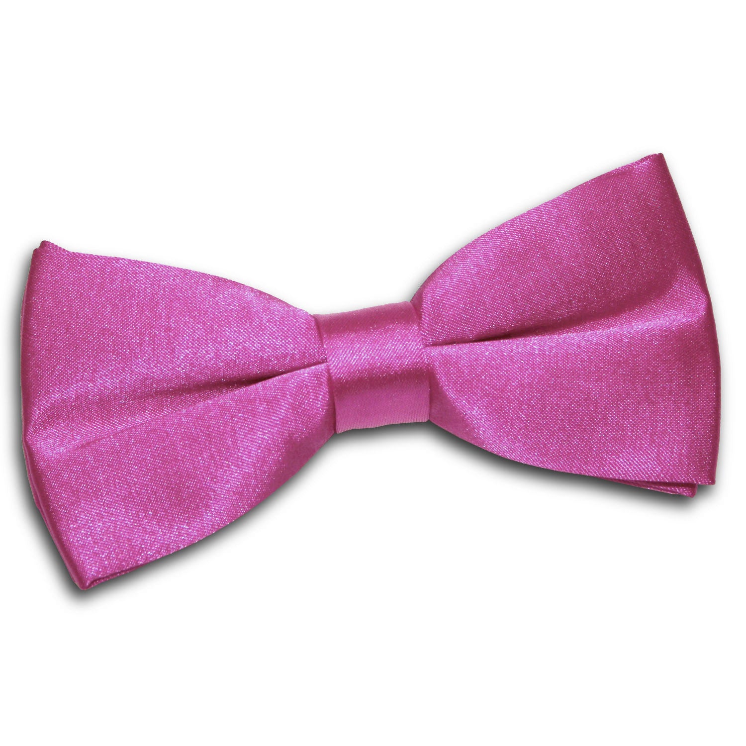 Plain Satin Pre-Tied Bow Tie - Platinum - Well Dapper