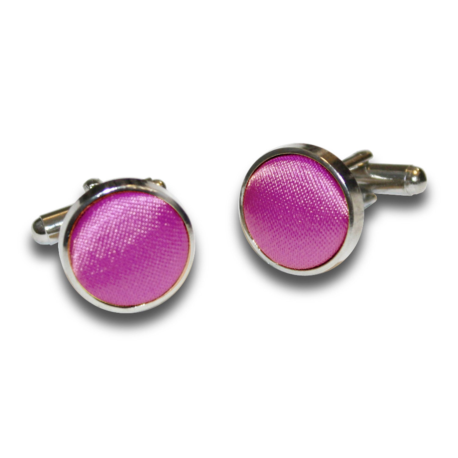 Plain Satin Cufflinks - Plum - Well Dapper