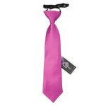 Plain Satin Elasticated Tie - Boys - Mint Green - Well Dapper