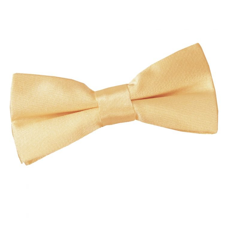 Plain Satin Pre-Tied Bow Tie - Boys - Mocha Brown - Well Dapper