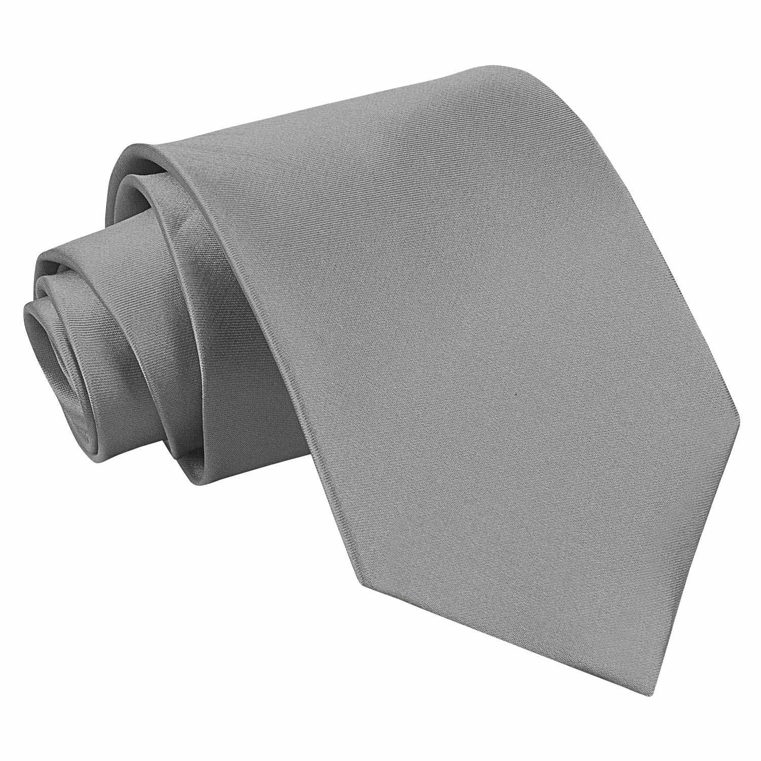 Plain Satin Extra Long Tie - Ivory - Well Dapper