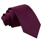 Plain Satin Slim Tie - Lilac - Well Dapper