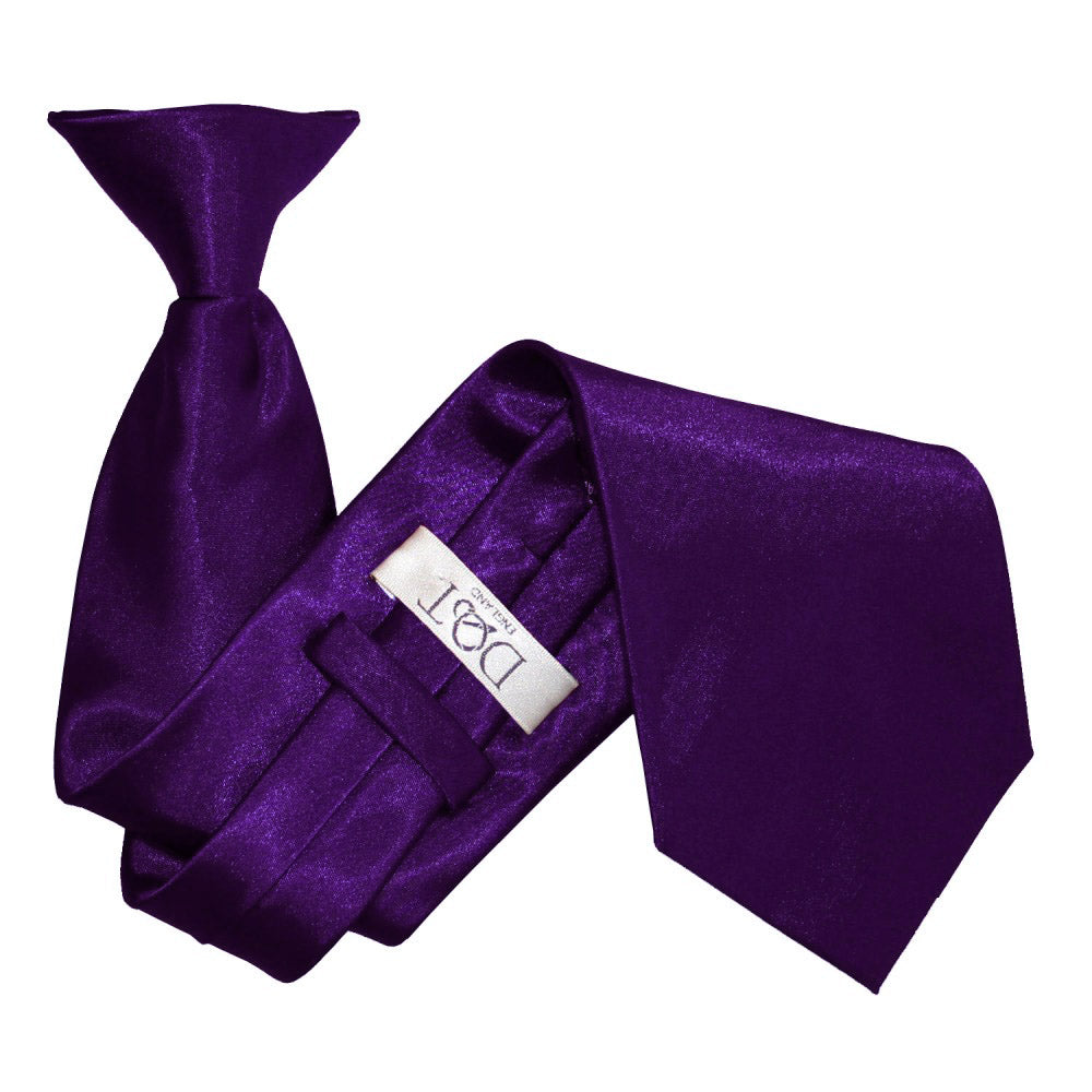 Purple Plain Satin Clip