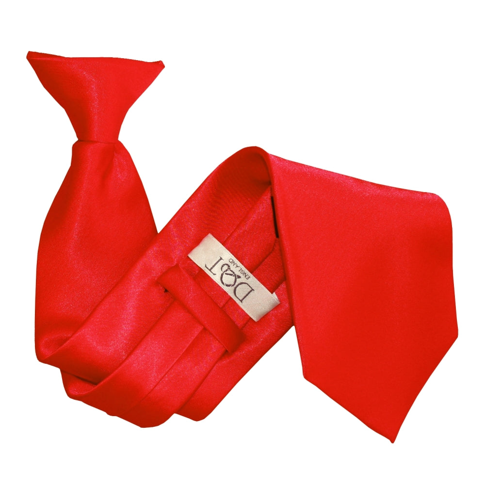 Red Plain Satin Clip