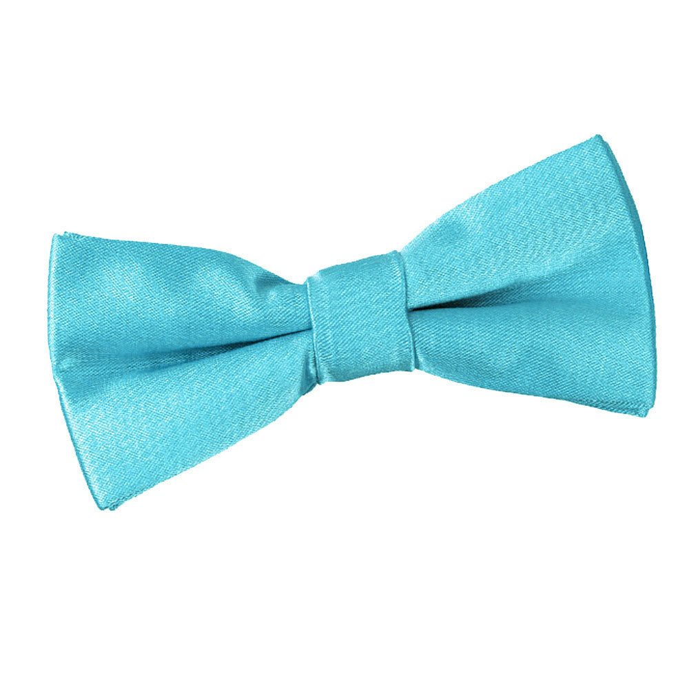 Plain Satin Pre-Tied Bow Tie - Boys - Mocha Brown - Well Dapper