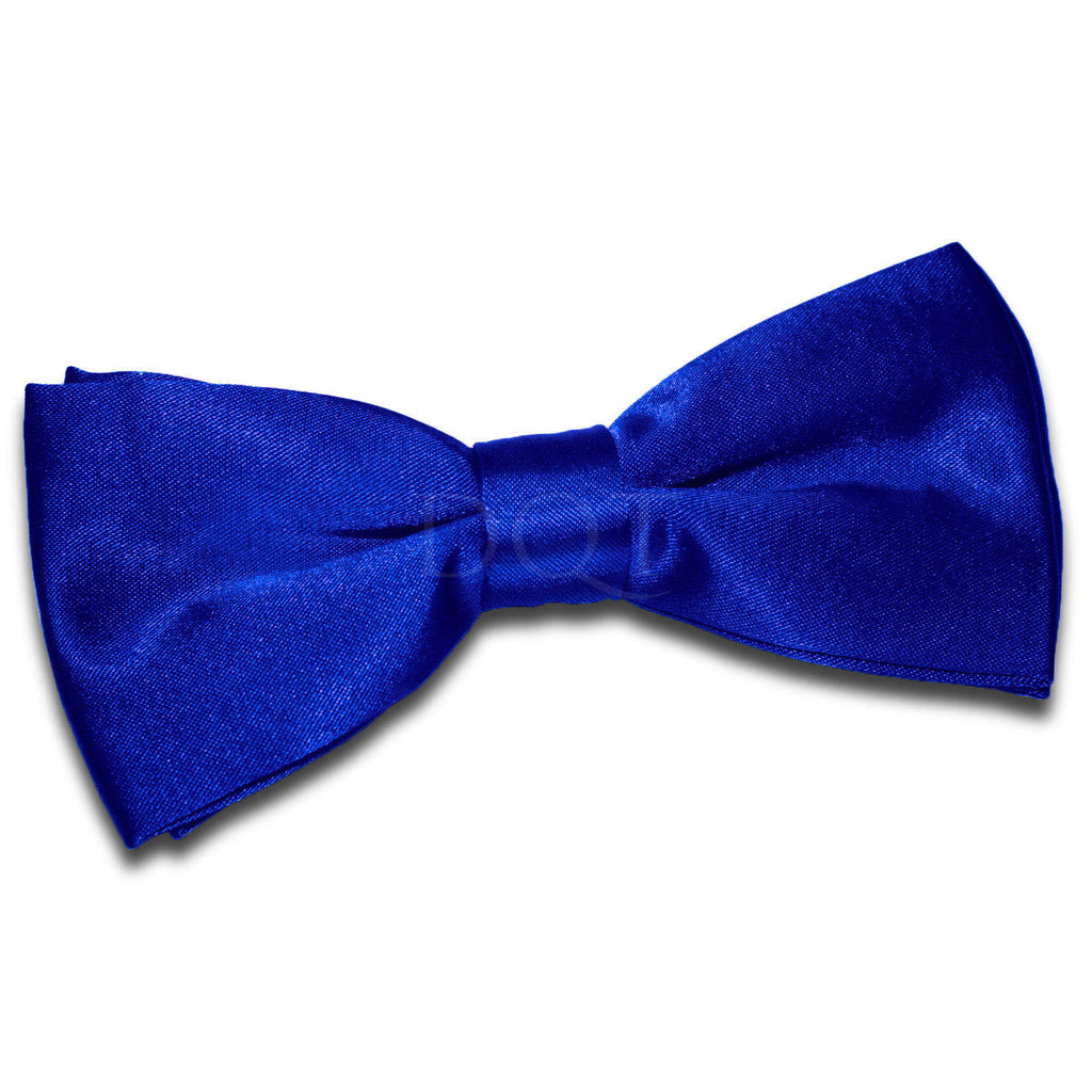 Royal Blue Plain Satin Pre Tied Bow Tie