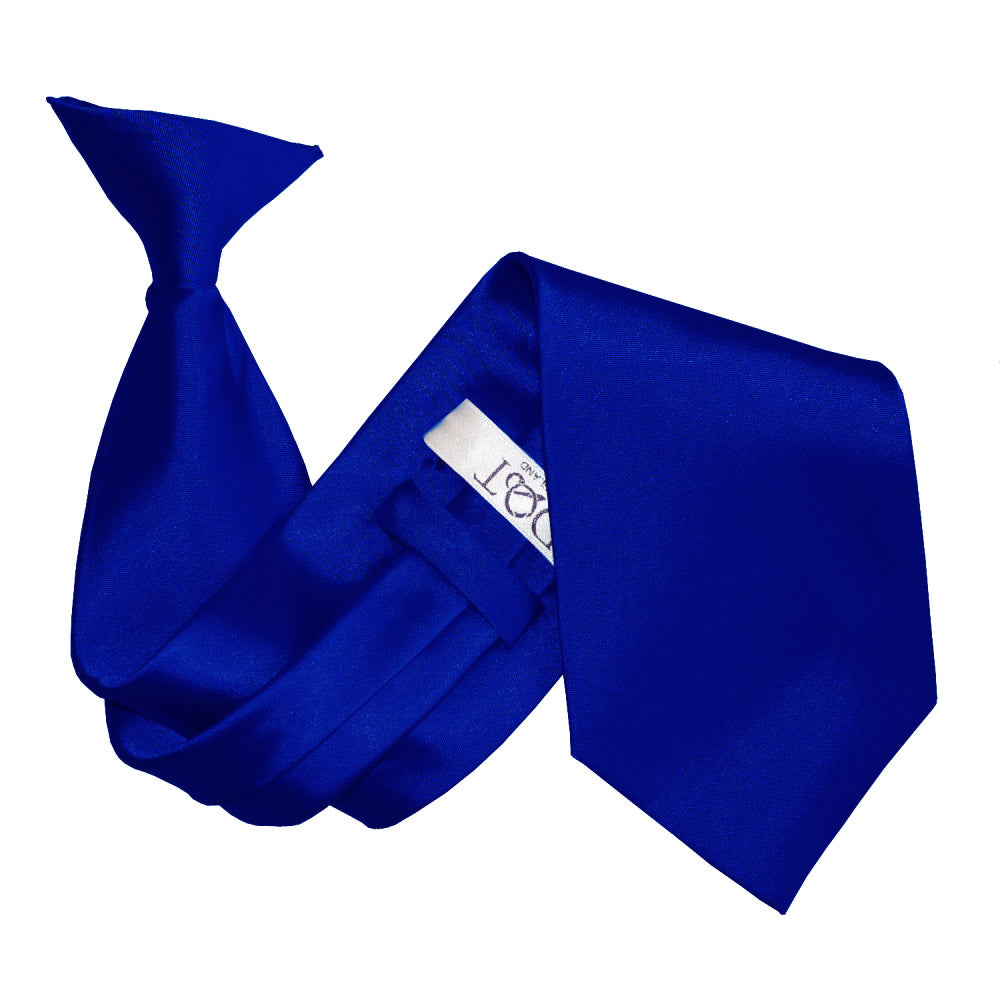 Plain Satin Clip-On Tie - Robin's Egg Blue - Well Dapper
