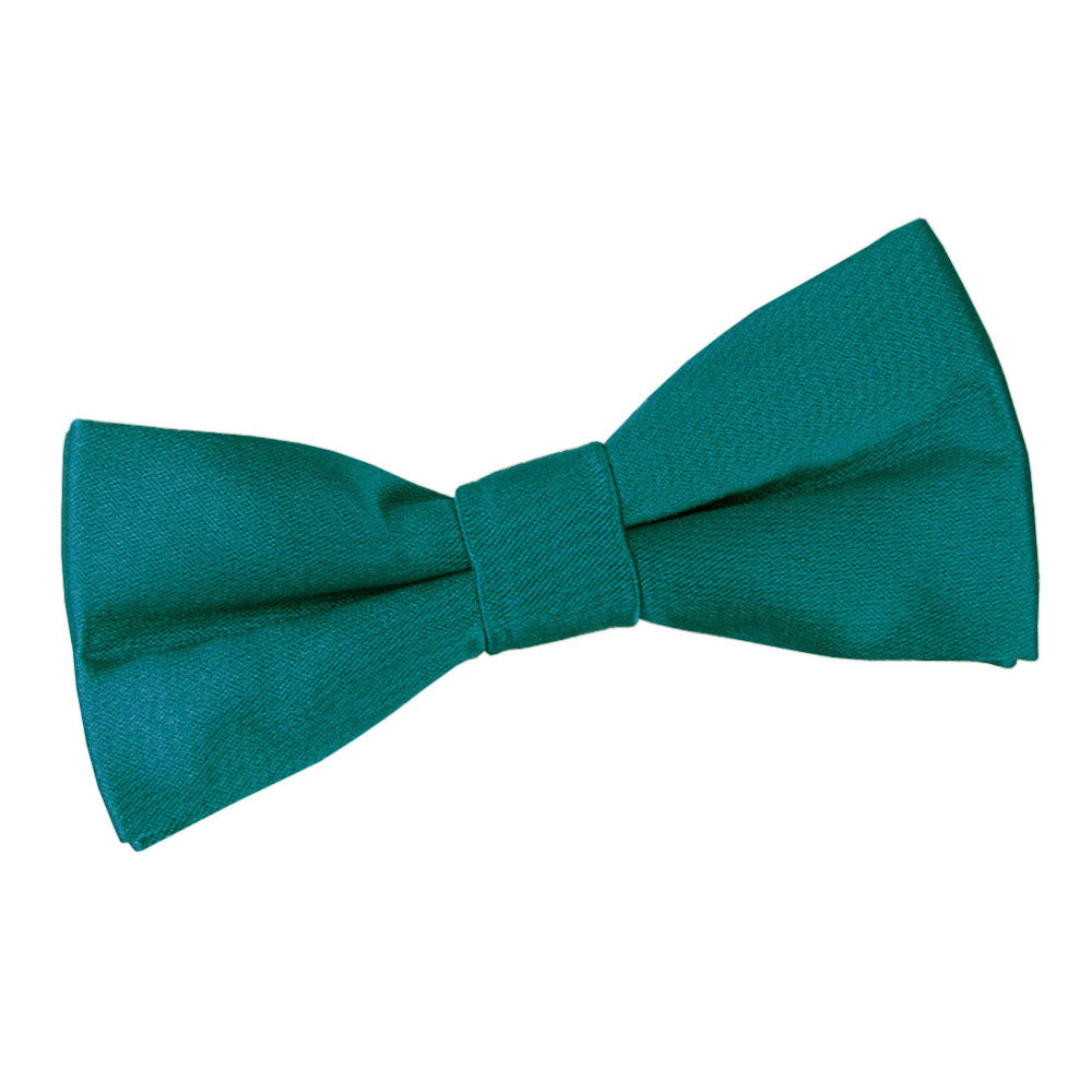 Plain Satin Pre-Tied Bow Tie - Boys - Mocha Brown - Well Dapper