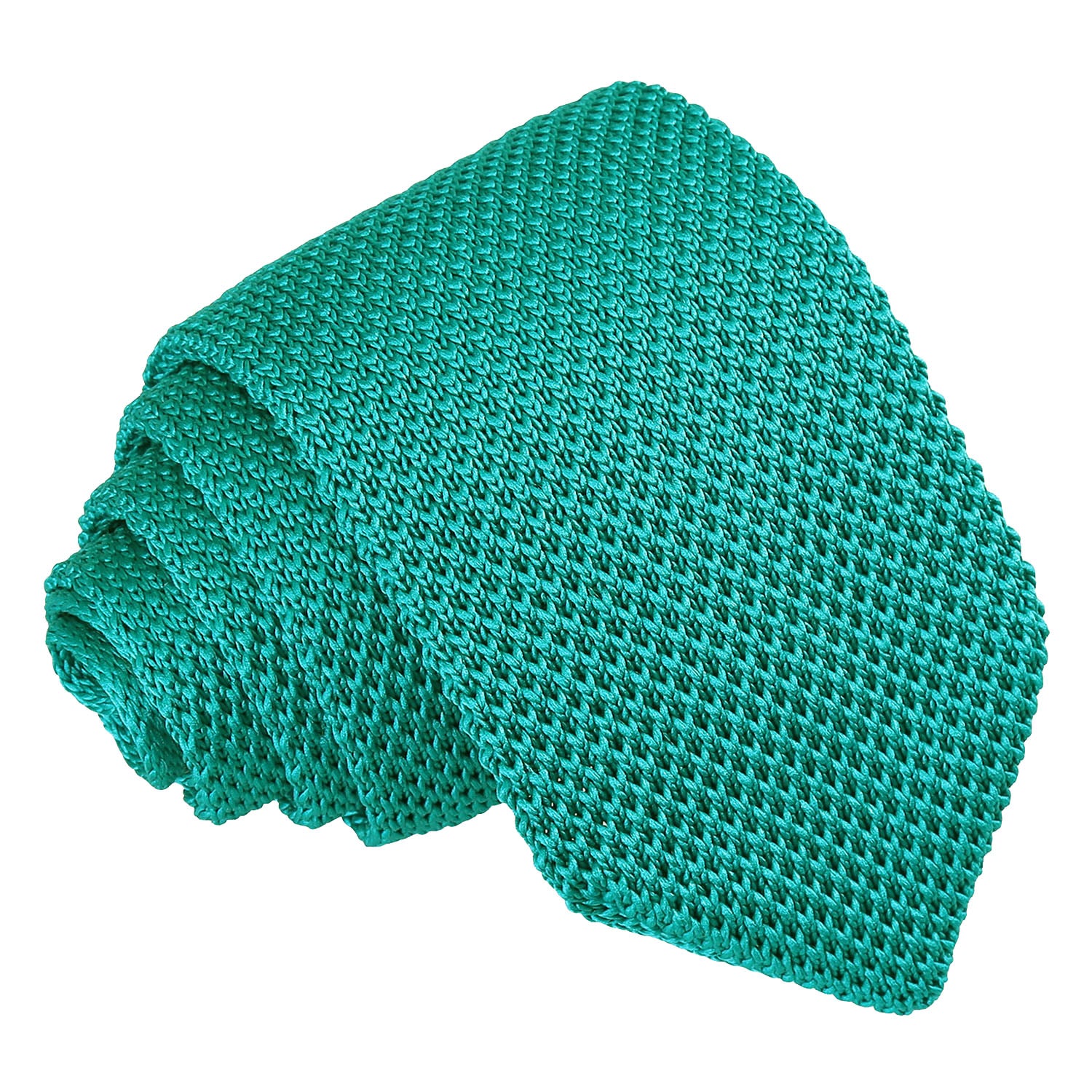Plain Knitted Slim Tie - Lemon Yellow - Well Dapper