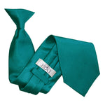 Plain Satin Clip-On Tie - Platinum - Well Dapper