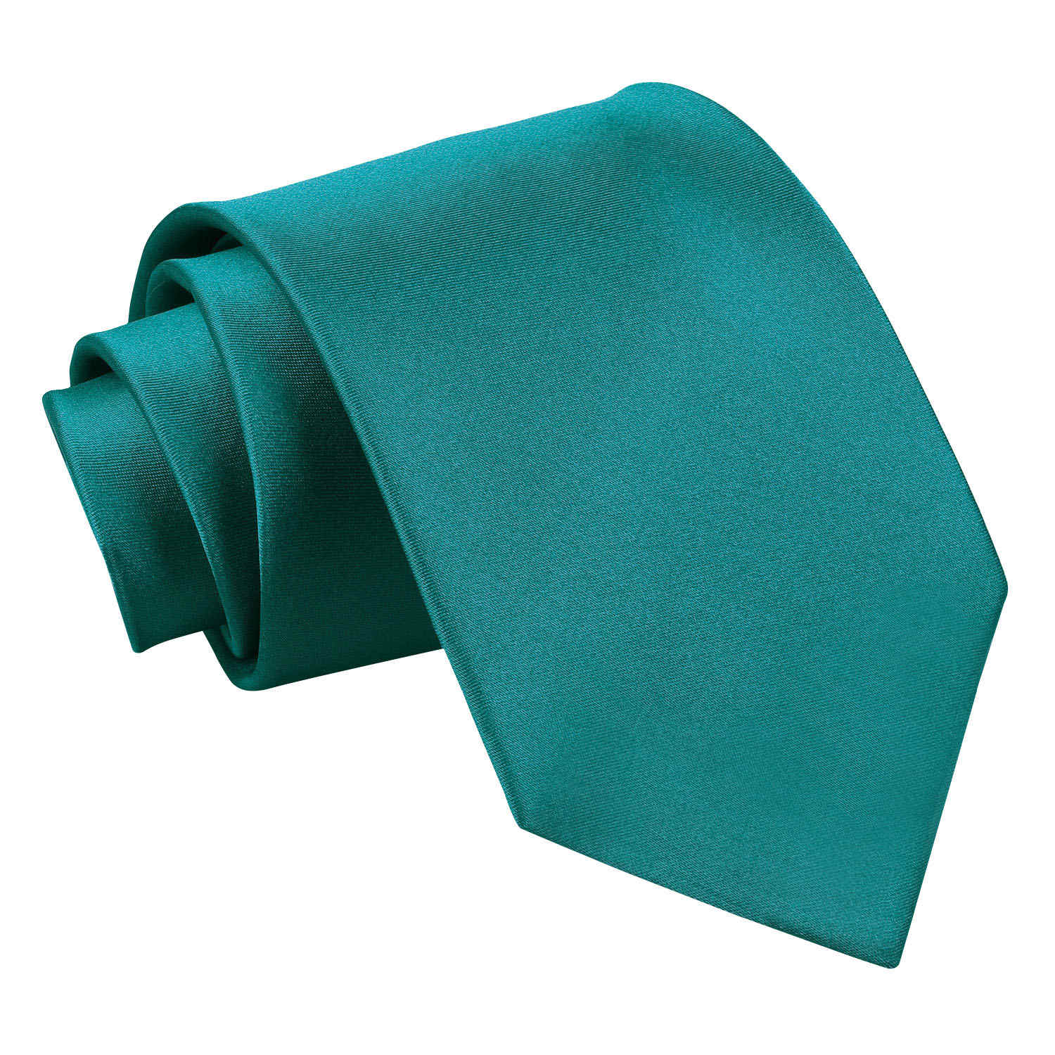 Plain Satin Classic Tie - White - Well Dapper