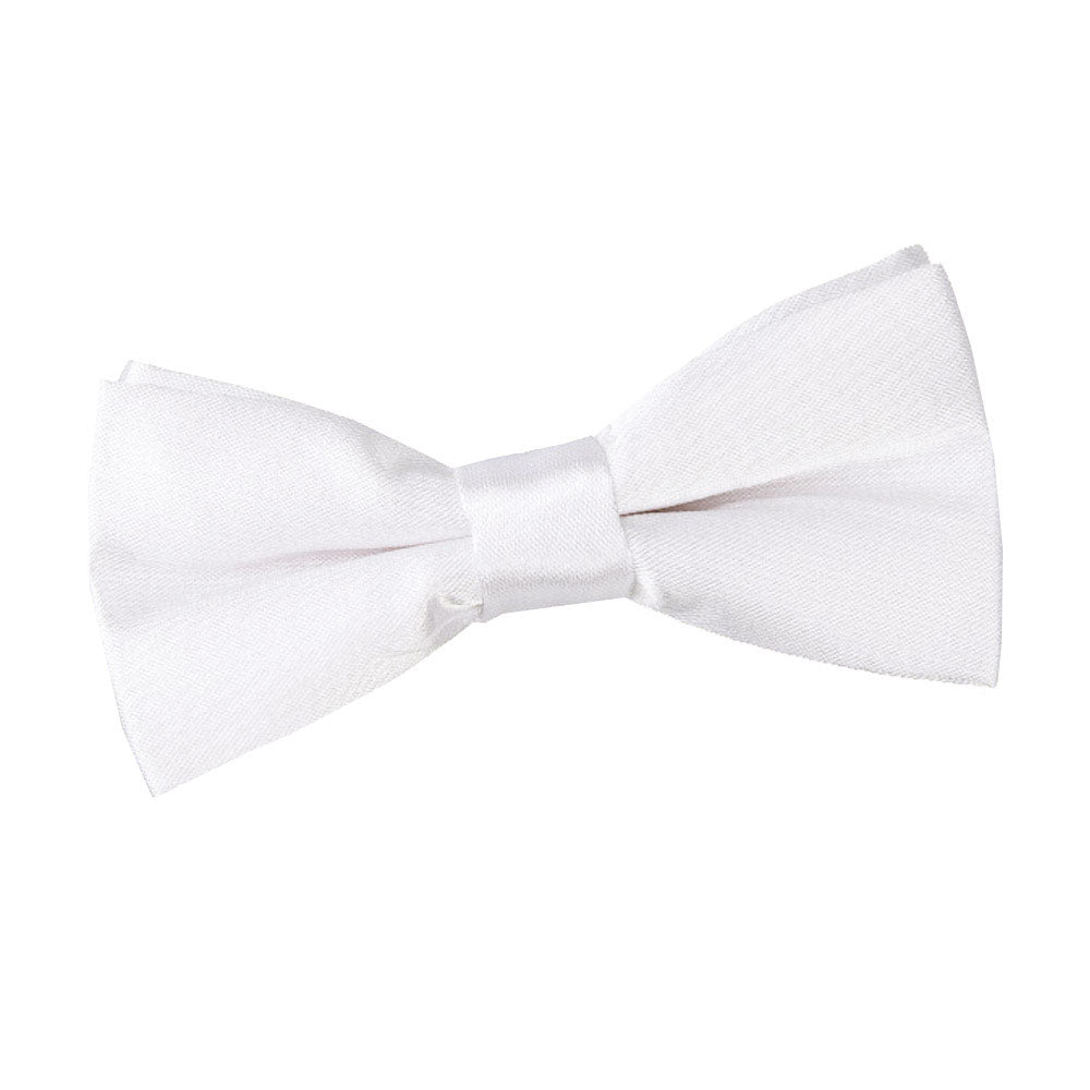 Plain Satin Pre-Tied Bow Tie - Boys - Mocha Brown - Well Dapper