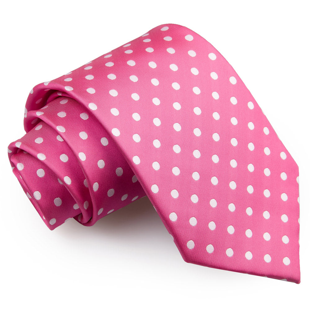 Polka Dot Classic Tie - Navy Blue - Well Dapper
