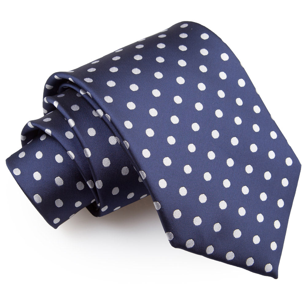 Polka Dot Classic Tie - Royal Blue - Well Dapper