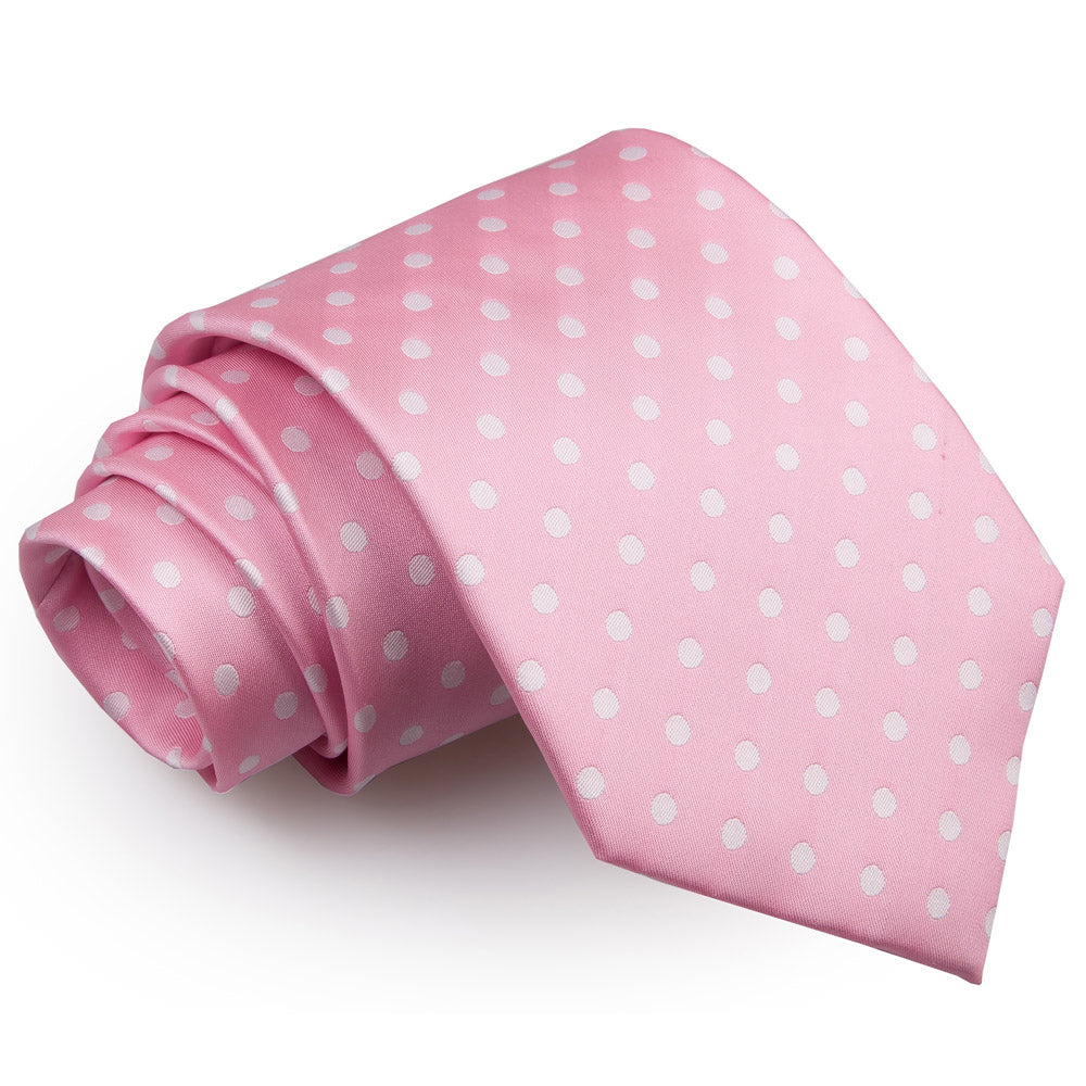 Polka Dot Classic Tie - Hot Pink - Well Dapper