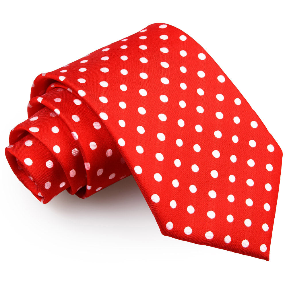 Polka Dot Classic Tie - Navy Blue - Well Dapper