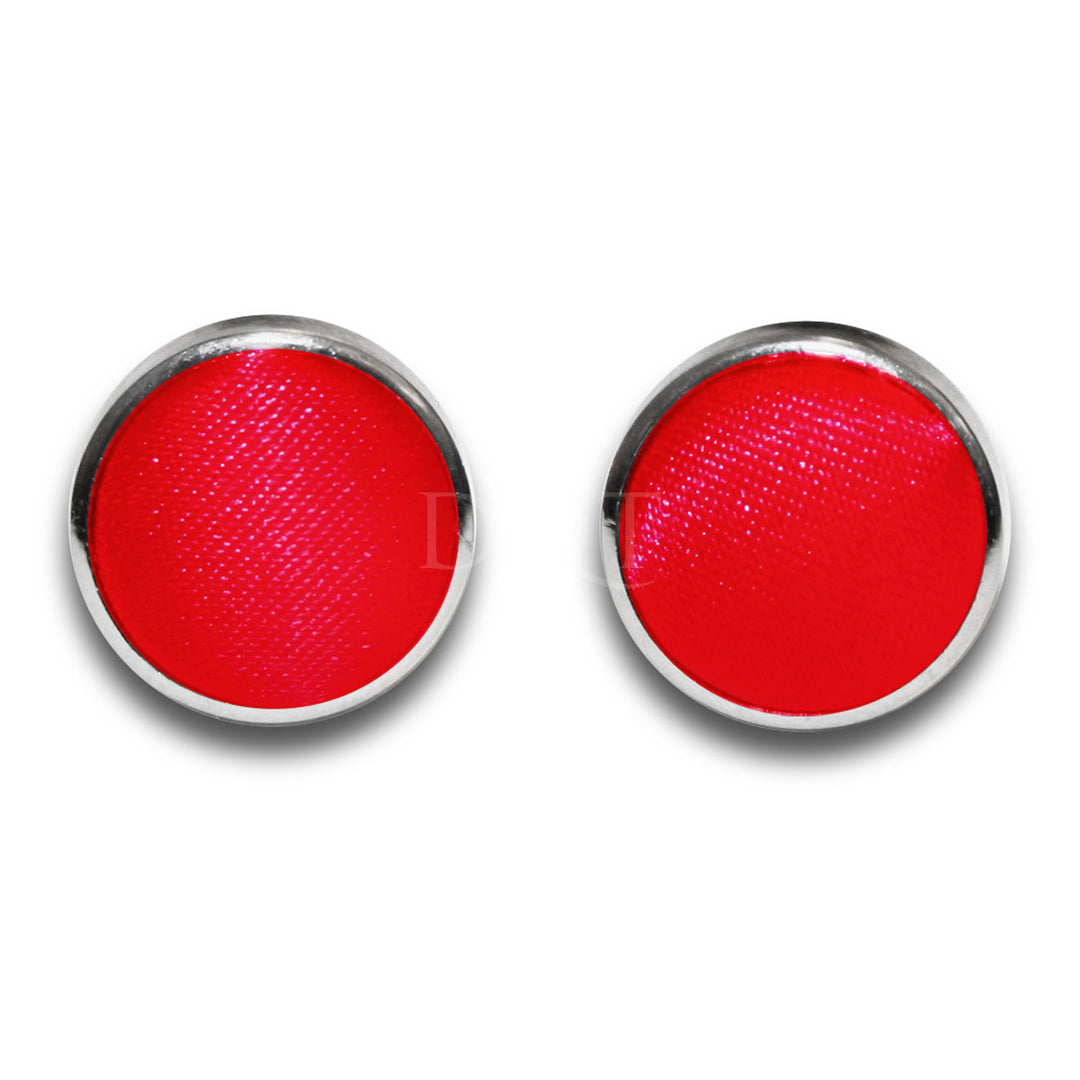 Plain Satin Cufflinks - Black - Well Dapper