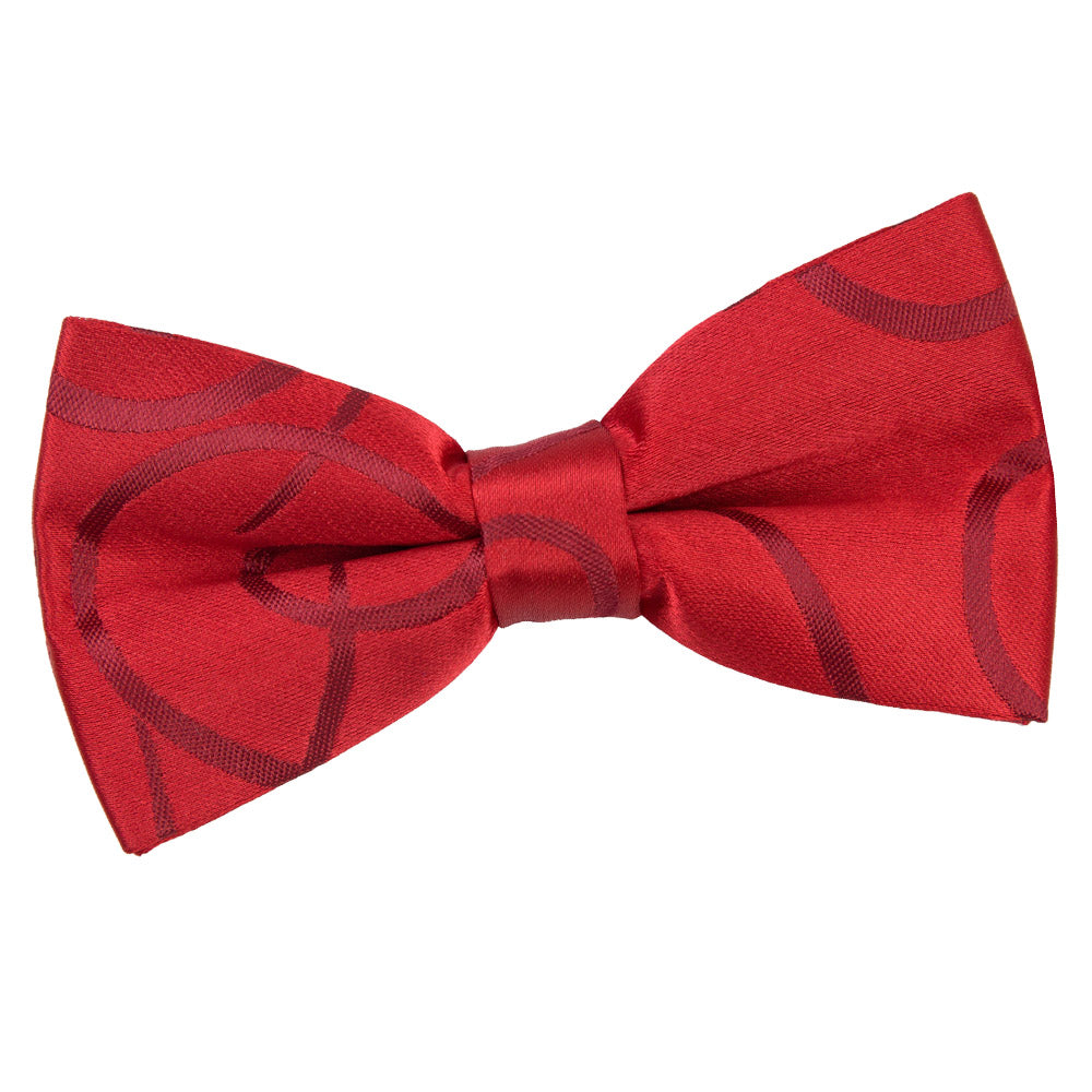 Scroll Pre-Tied Bow Tie - Silver - Well Dapper