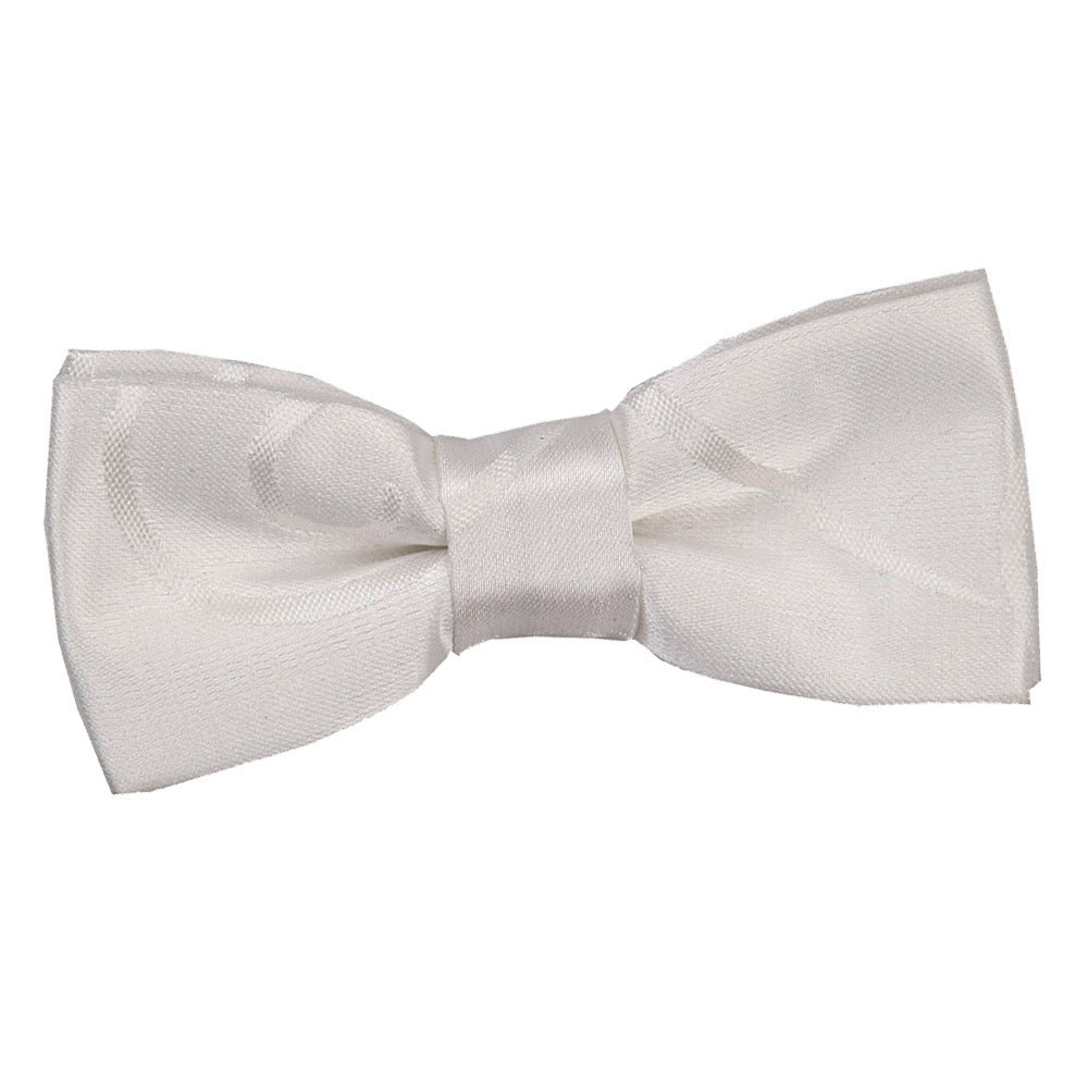 Boys Ivory Scroll Pre Tied Bow Tie