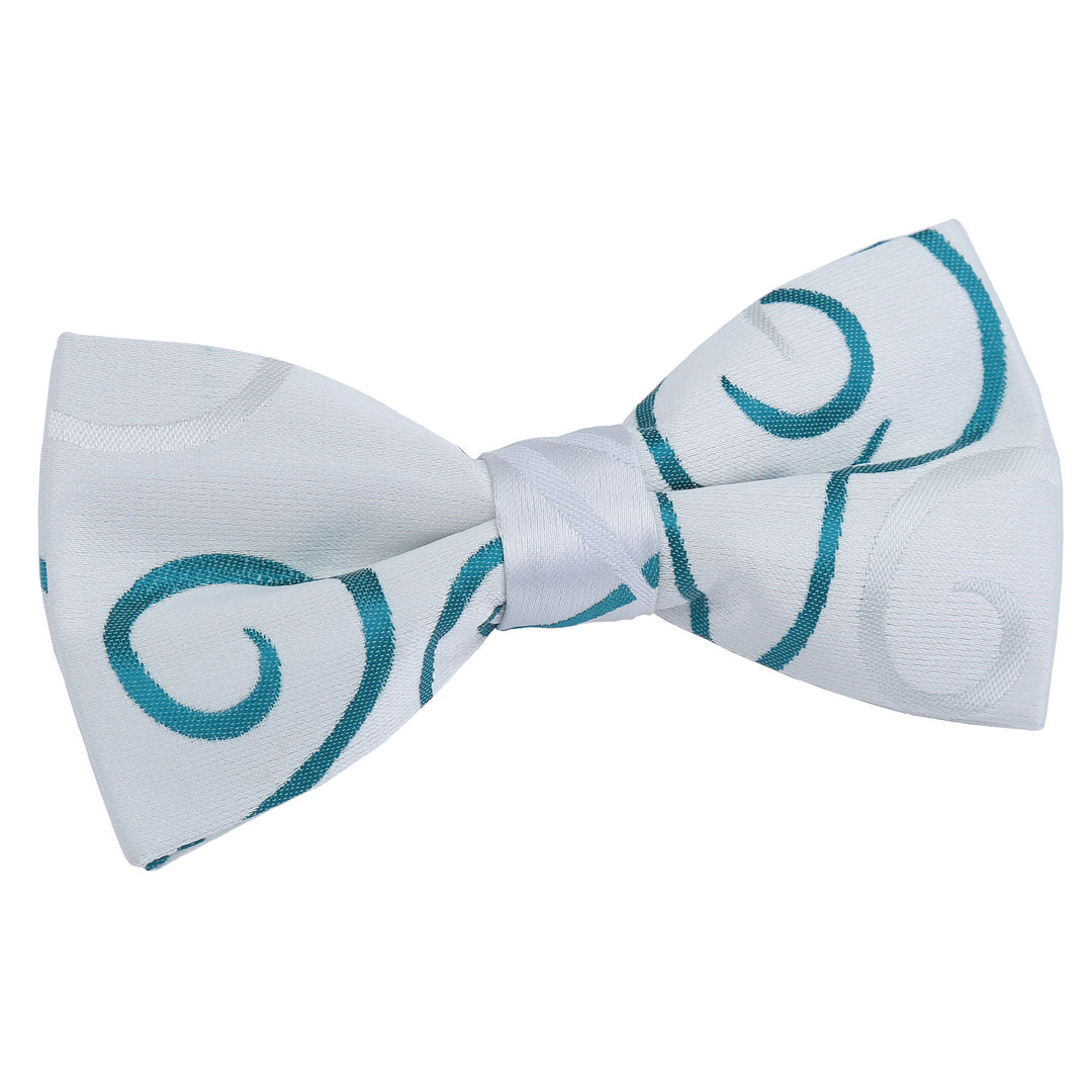 Scroll Pre-Tied Bow Tie - Purple - Well Dapper