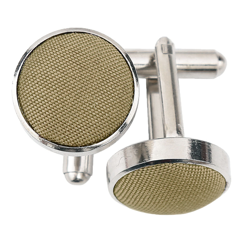 Plain Shantung Cufflinks - Copper - Well Dapper