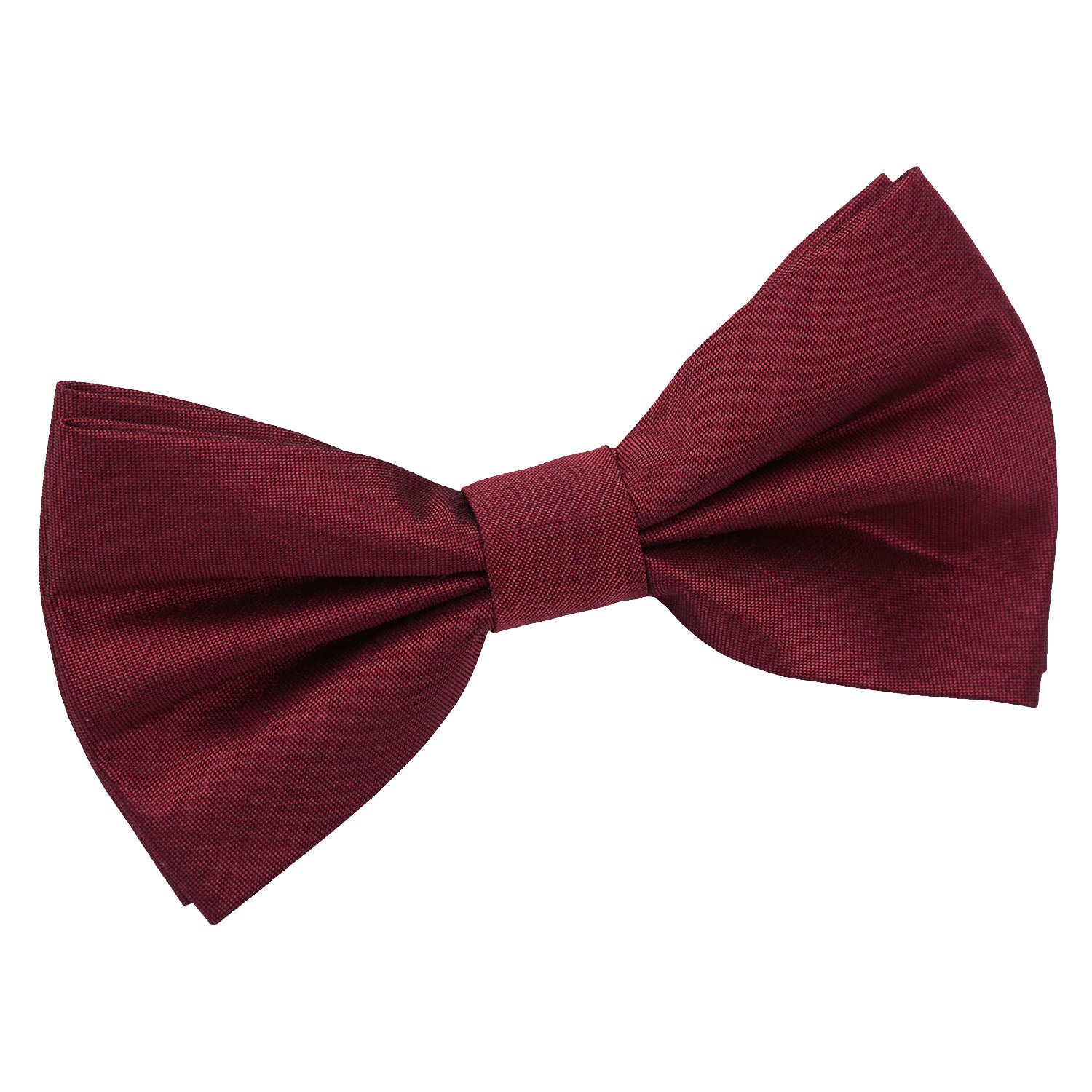 Plain Shantung Pre-Tied Bow Tie - Chocolate Brown - Well Dapper