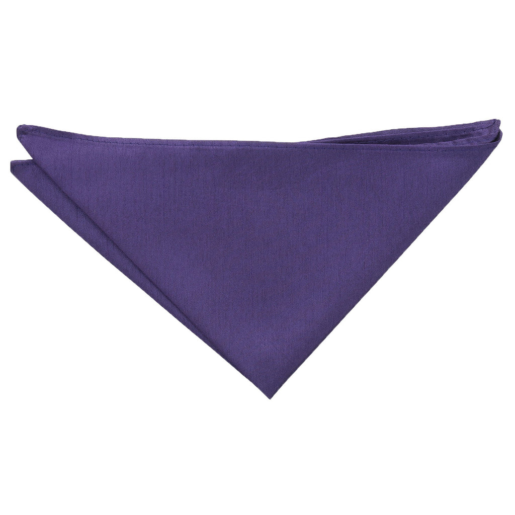 Cadbury Purple Plain Shantung Pocket Square