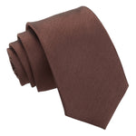 Plain Shantung Slim Tie - Gold - Well Dapper