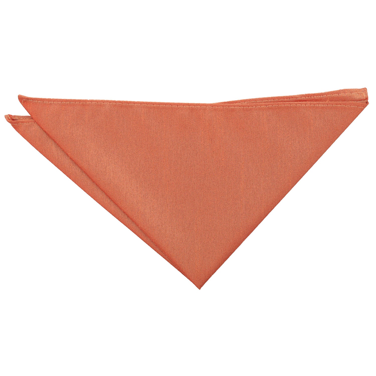 Plain Shantung Pocket Square - Bronze - Well Dapper