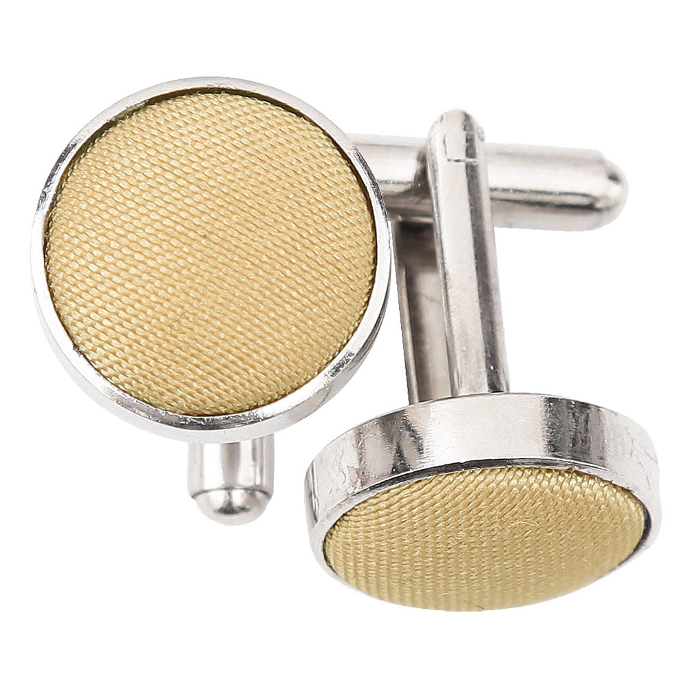 Plain Shantung Cufflinks - Copper - Well Dapper