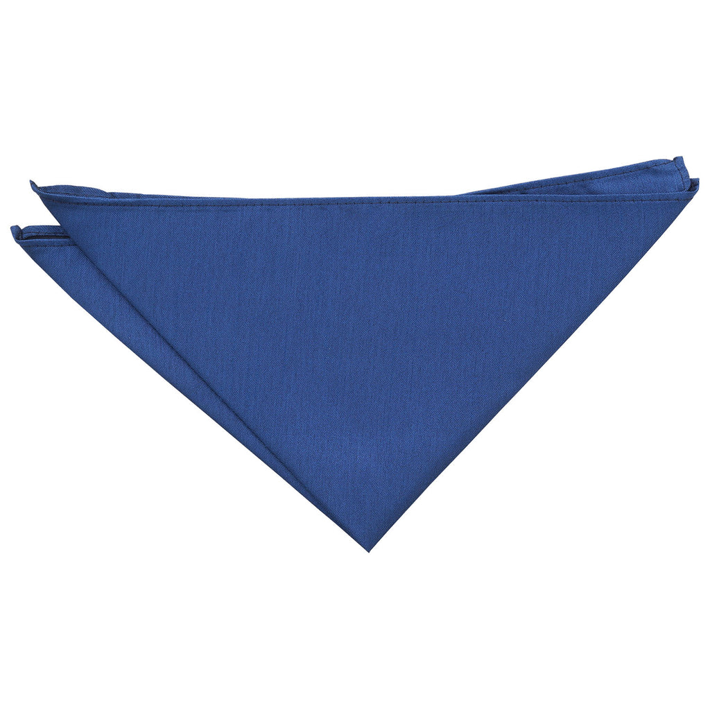 Navy Blue Plain Shantung Pocket Square