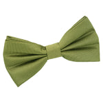 Plain Shantung Pre-Tied Bow Tie - Red - Well Dapper