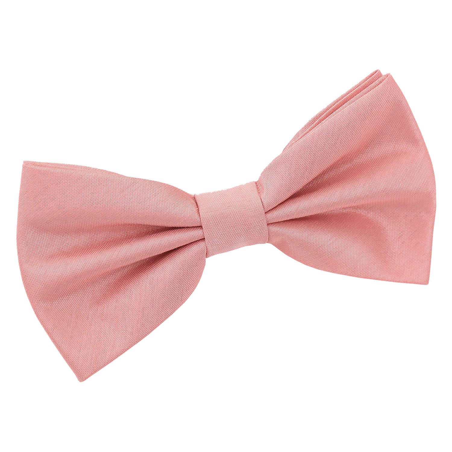 Plain Shantung Pre-Tied Bow Tie - Copper - Well Dapper