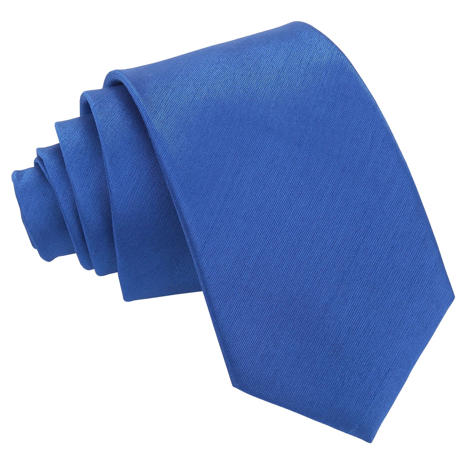 Plain Shantung Slim Tie - Lemon Yellow - Well Dapper