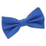 Plain Shantung Pre-Tied Bow Tie - Navy Blue - Well Dapper