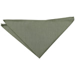 Plain Shantung Pocket Square - Silver - Well Dapper