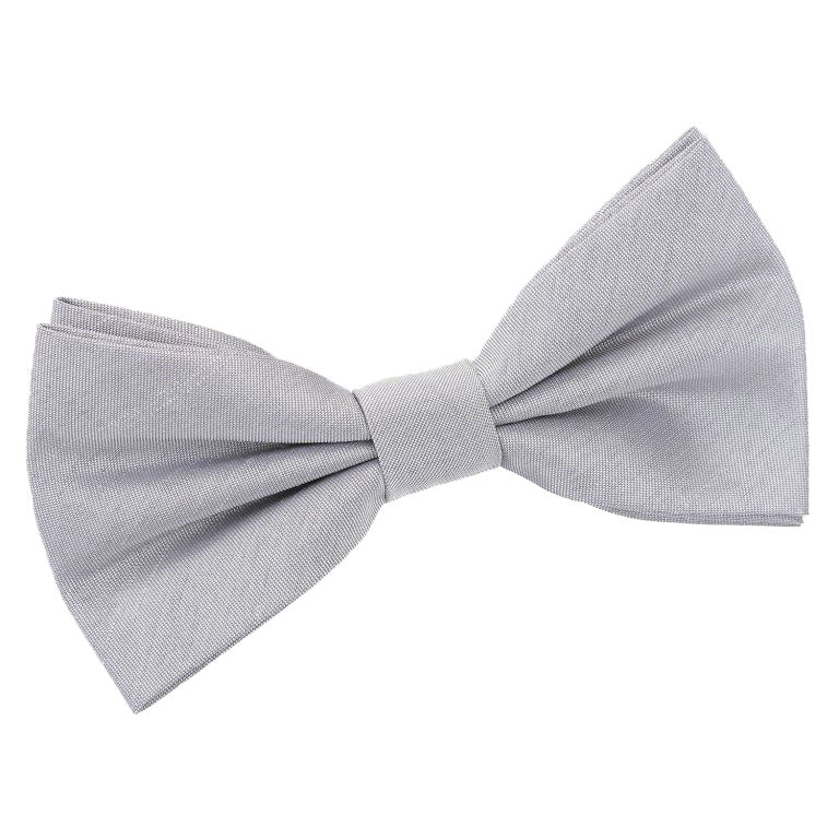 Plain Shantung Pre-Tied Bow Tie - Peach Pink - Well Dapper