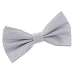 Plain Shantung Pre-Tied Bow Tie - Navy Blue - Well Dapper