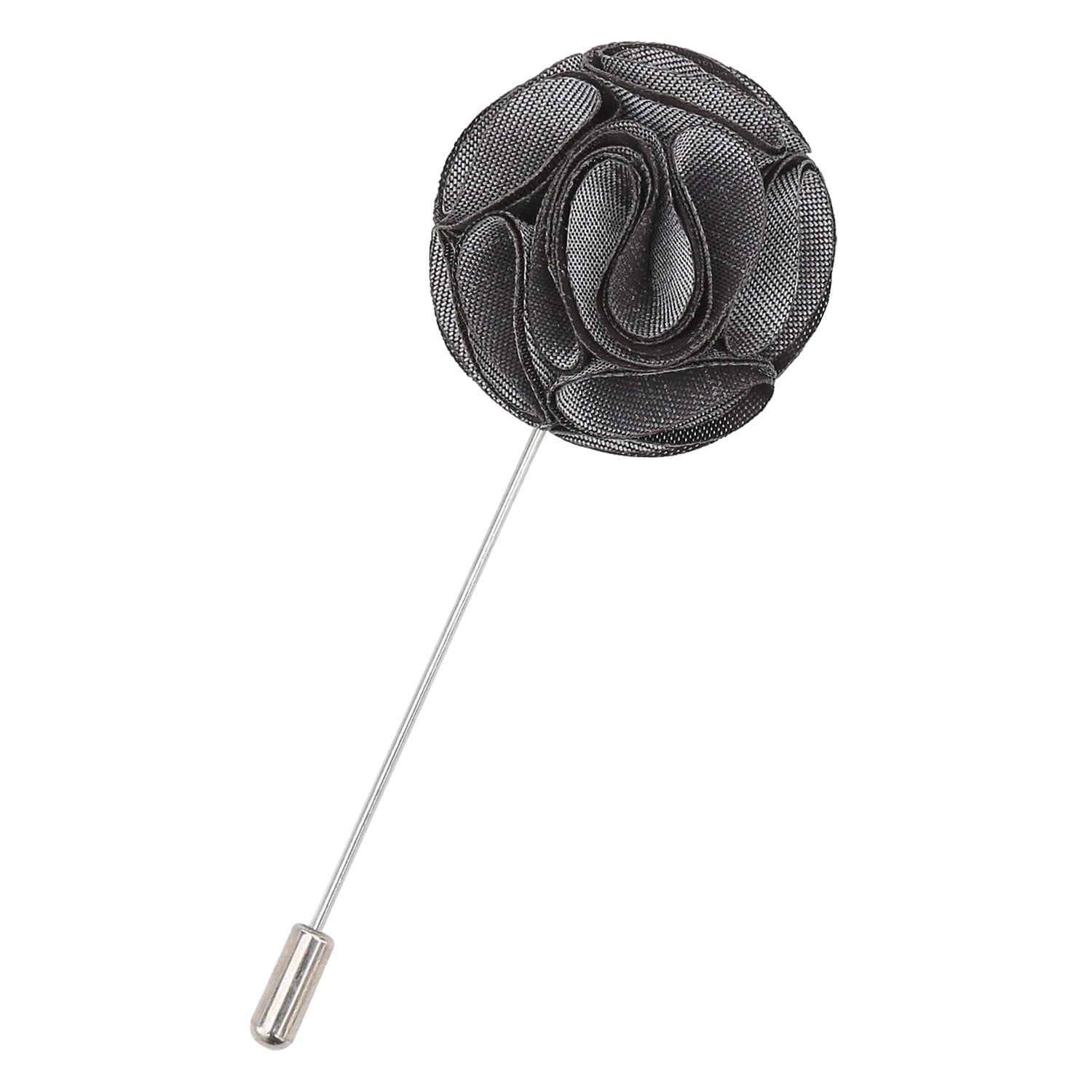 Plain Shantung Lapel Pin - Olive Green - Well Dapper