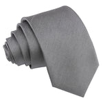 Plain Shantung Slim Tie - Gold - Well Dapper