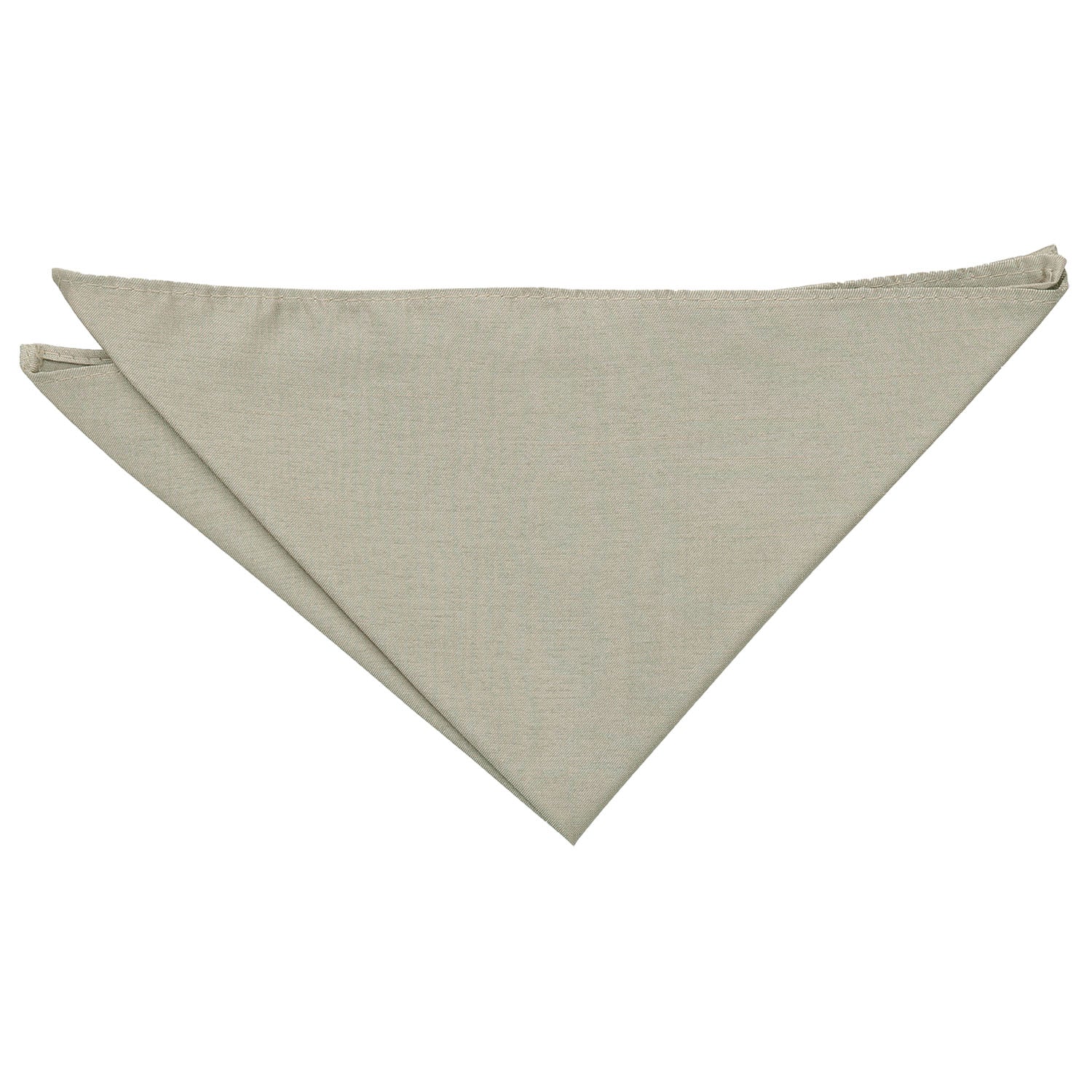 Plain Shantung Pocket Square - Beige - Well Dapper